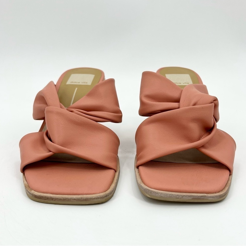 Dolce Vita Ninna Knot Coral Wedge Sandals Size 7 - Picture 4 of 10